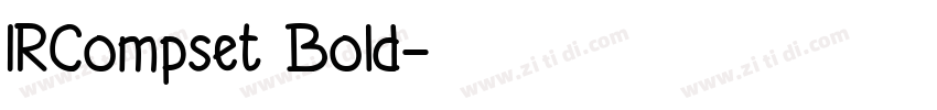 IRCompset Bold字体转换